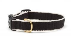1" Wide Width Black and Grey Bamboo Embroidered Collar