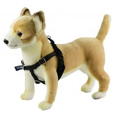 Tiny XX-Small BLACK Freedom No-Pull Harness with Silver Back Loop