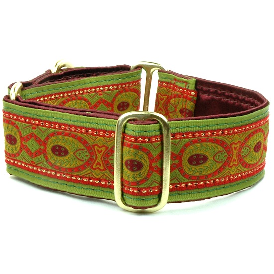 Dog Collars:  Fall Peacock Copper 1.5" Wide
