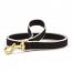 Black and Grey Bamboo Leash- 5/8" or 1"