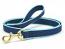Navy with Aqua Bamboo Leash- 5/8" or 1"