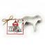 Ann Clark Cookie Cutter:  Single 4.5" Dog Shape with Gift Recipe Card