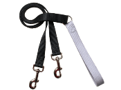 4-Configuration Freedom Training Leash: Matches Silver Harness