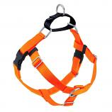 NEON ORANGE Freedom No-Pull Harness with Black Back Loop
