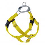 YELLOW Freedom No-Pull Harness with Silver Back Loop