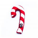 Dog Toy: Holiday Candy Cane Cordura Squeaker Dog Toy