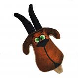 Dog Toy: Grazer the Goat Cordura Face Crinkle Dog Toy (no Squeaker)