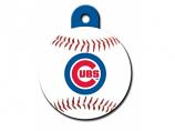 Engraved ID Tag:  Large Baseball Chicago Cubs