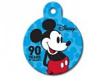 Engraved ID Tag:  Large Round Mickey Celebrating 90 yrs
