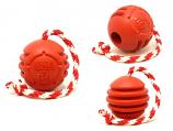 Dog Toy:  USA K9 Stars & Stripes Retrieving Reward Ball Toy with Rope