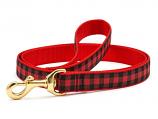 Dog Collars: 5/8" or 1" Wide Buffalo Check Leash