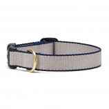 1" Wide Width Grey and Navy Bamboo Embroidered Collar