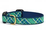 Dog Collars: 5/8" or 1" Wide Kelly Plaid